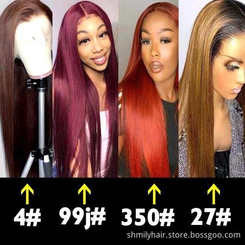 Wholesale Brazilian HD Transparent 13x4 Lace Frontal Wig Vendors Raw Virgin Cuticle Aligned Human Hair Wigs For Black Women